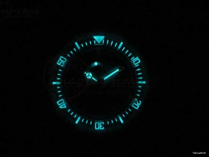 Best Phantomlab Edition 3AF White Dial Submariner VR3135 on Strap Rubber Blue Transparent Light 1109